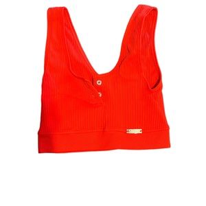 No longer available!  Bombshell red seamless bra small.  Matching bottoms listed